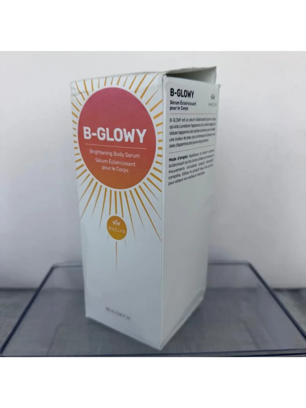 $62 NEW MAELYS B-GLOWY BRIGHTENING BODY SERUM 3.5OZ